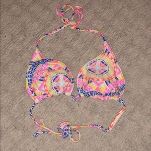 tribal print bikini top